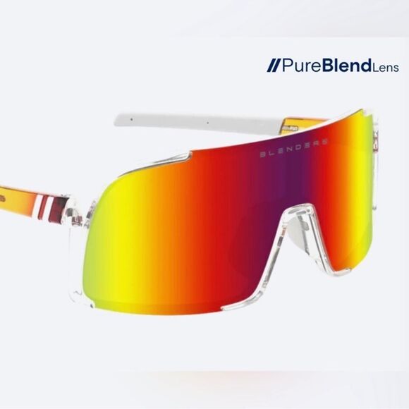 Blenders Future Ruler Sunset Rainbow Mirror Lens Sunglasses Unisex - Picture 1 of 4